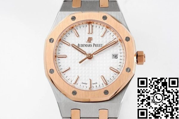 Audemars Piguet Royal Oak 77350SR OO 1261SR 01 1 Best Edition 8F Factory Silver Dial EU-Horlogewinkel 3521 Audemars Piguet Royal Oak 77350SR.OO.1261SR.01 1:1 Best Edition 8F Factory Silver Dial