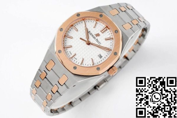 Audemars Piguet Royal Oak 77350SR OO 1261SR 01 1 1 Best Edition 8F Factory hopeinen kellotaulu EU Watch Store 872 Audemars Piguet Royal Oak 77350SR.OO.1261SR.01 1:1 Best Edition 8F Factory hopeinen kellotaulu