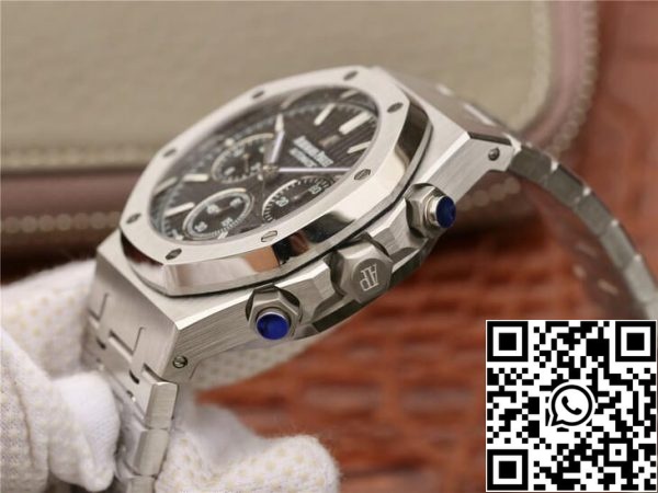 Audemars Piguet Royal Oak Chronograph 26320ST OO 1220ST 01 1 1 Best Edition OM Factory Musta kellotaulu EU kellokauppa 5801 Audemars Piguet Royal Oak Chronograph 26320ST.OO.1220ST.01 1:1 Best Edition OM Factory Musta kellotaulu Musta kellotaulu