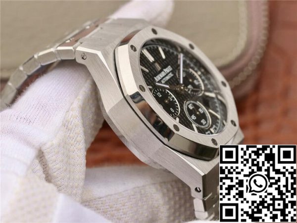 Audemars Piguet Royal Oak Chronograph 26320ST OO 1220ST 01 1 1 Best Edition OM Factory Musta kellotaulu EU kellokauppa 8176 Audemars Piguet Royal Oak Chronograph 26320ST.OO.1220ST.01 1:1 Best Edition OM Factory Musta kellotaulu