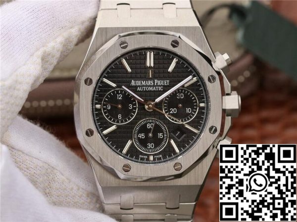 Audemars Piguet Royal Oak Chronograph 26320ST OO 1220ST 01 1 1 Best Edition OM Factory Black Dial EU Watch Store 8702 Audemars Piguet Royal Oak Chronograph 26320ST.OO.1220ST.01 1:1 Best Edition OM Factory Black Dial