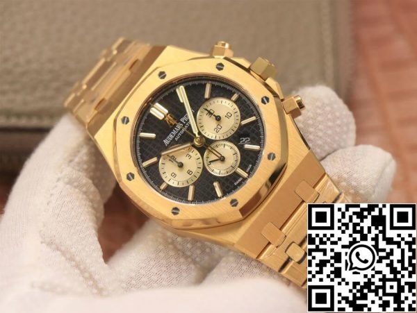 Audemars Piguet Royal Oak Chronograph 26331 1:1 Best Edition OM Factory V2 Yellow Gold EU Watch Store 4927 Audemars Piguet Royal Oak Chronograph 26331 1:1 Best Edition OM Factory V2 Yellow Gold