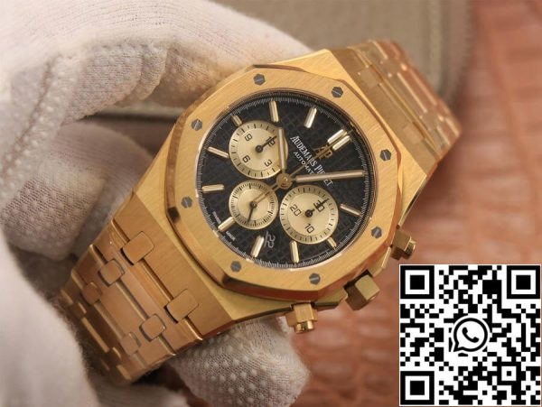 Audemars Piguet Royal Oak Chronograph 26331 1 1 Най-добро издание OM Factory V2 Yellow Gold EU Магазин за часовници 6846 Audemars Piguet Royal Oak Chronograph 26331 1:1 Най-добро издание OM Factory V2 Yellow Gold