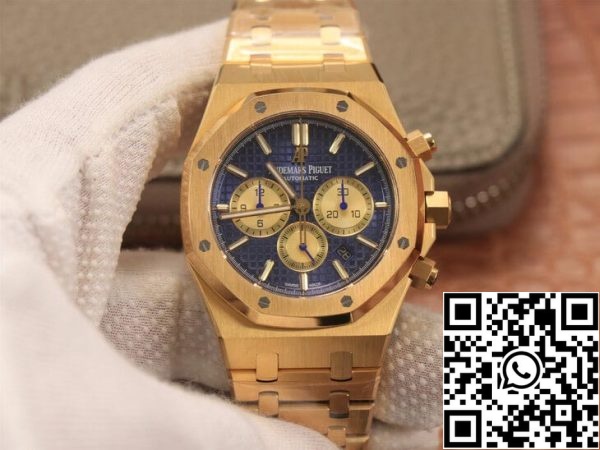 Audemars Piguet Royal Oak Chronograph 26331BA OO 1220BA 01 1 1 Best Edition OM Factory Keltainen Kulta EU Kellokauppa 168 Audemars Piguet Royal Oak Chronograph 26331BA.OO.1220BA.01 1:1 Best Edition OM Factory Keltainen Kultainen Kulta