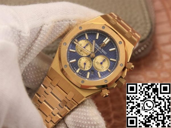 Audemars Piguet Royal Oak Chronograph 26331BA OO 1220BA 01 1 1 Best Edition OM Factory Yellow Gold EU Watch Store 603 Audemars Piguet Royal Oak Chronograph 26331BA.OO.1220BA.01 1:1 Best Edition OM Factory Yellow Gold