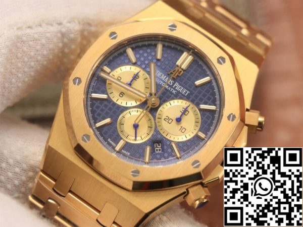 Audemars Piguet Royal Oak Chronograph 26331BA OO 1220BA 01 1 1 Лучший выпуск OM Factory Yellow Gold EU Watch Store 6591 Audemars Piguet Royal Oak Chronograph 26331BA.OO.1220BA.01 1:1 Лучший выпуск OM Factory Yellow Gold