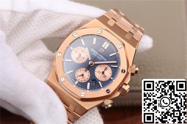 Audemars Piguet Royal Oak Chronograph 26331OR OO 1220OR 01 1 1 Best Edition OM Factory Rose Gold EU kellokauppa 6290 Audemars Piguet Royal Oak Chronograph 26331OR.OO.1220OR.01 1:1 Best Edition OM Factory Rose Gold