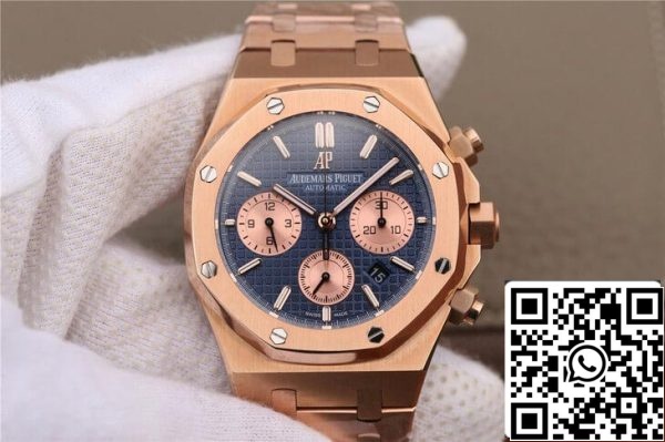 Audemars Piguet Royal Oak Cronógrafo 26331OR OO 1220OR 01 1 1 Mejor Edición OM Fábrica Oro Rosa EU Watch Store 6883 Audemars Piguet Royal Oak Cronógrafo 26331OR.OO.1220OR.01 1:1 Mejor Edición OM Fábrica Oro Rosa