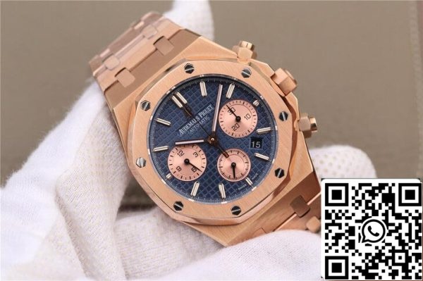 Audemars Piguet Royal Oak Cronógrafo 26331OR OO 1220OR 01 1 1 Mejor Edición OM Fábrica Oro Rosa EU Watch Store 9285 Audemars Piguet Royal Oak Cronógrafo 26331OR.OO.1220OR.01 1:1 Mejor Edición OM Fábrica Oro Rosa