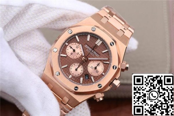 Audemars Piguet Royal Oak Chronograph 26331OR OO 1220OR 02 1 1 Най-добро издание OM Factory Rose Gold EU Watch Store 3268 Audemars Piguet Royal Oak Chronograph 26331OR.OO.1220OR.02 1:1 Най-добро издание OM Factory Rose Gold