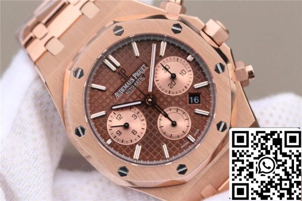 Audemars Piguet Royal Oak Cronógrafo 26331OR OO 1220OR 02 1 1 Mejor Edición OM Fábrica Oro Rosa EU Watch Store 7778 Audemars Piguet Royal Oak Cronógrafo 26331OR.OO.1220OR.02 1:1 Mejor Edición OM Fábrica Oro Rosa