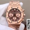 Audemars Piguet Royal Oak Chronograaf 26331OR OO 1220OR 02 1 1 Best Edition OM Factory Rose Gold EU horloge winkel 9617 Audemars Piguet Royal Oak Chronograaf 26331OR.OO.1220OR.02 1:1 Best Edition OM Factory Rose Gold