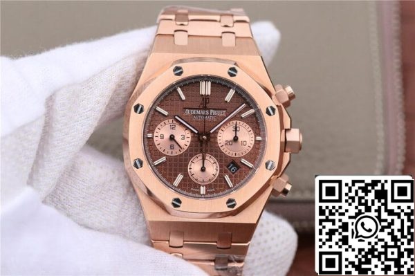 Audemars Piguet Royal Oak Chronograph 26331OR OO 1220OR 02 1 1 Best Edition OM Factory Rose Gold EU Watch Store 9617 Audemars Piguet Royal Oak Chronograph 26331OR.OO.1220OR.02 1:1 Best Edition OM Factory Rose Gold