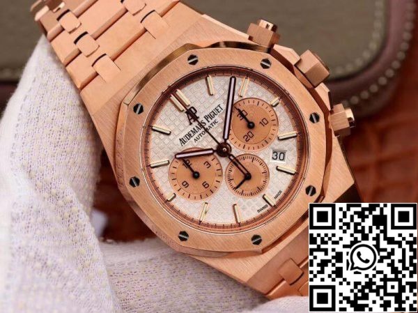 Audemars Piguet Royal Oak Chronograph 26331OR OO 1220OR OM Factory 1 1 Best Edition Sveitsin ETA7750 White Dial EU Watch Store 174 Audemars Piguet Royal Oak Chronograph 26331OR.OO.1220OR OM Factory 1:1 Best Edition Sveitsin ETA7750 White Dial