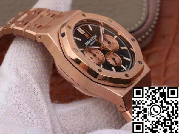 Audemars Piguet Royal Oak Chronograph 26331OR OO.1220OR OM Factory Мъжки часовници 1 1 Най-добро издание швейцарски ETA7750 18K розово злато върху безел от неръждаема стомана EU Watch St 1002 Audemars Piguet Royal Oak Chronograph 26331OR.OO.1220OR OM Factory Мъжки часовници 1:1 Най-добро издание швейцарски ETA7750 18K розово злато върху безел от неръждаема стомана