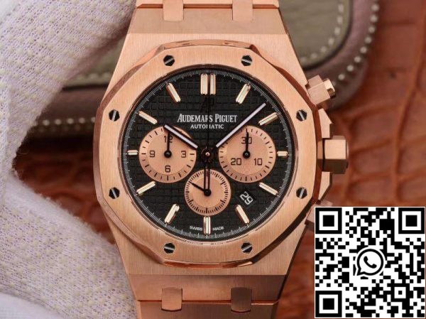 Audemars Piguet Royal Oak Chronograph 26331OR OO.1220OR OM Factory Мъжки часовници 1 1 Най-добро издание швейцарски ETA7750 18K розово злато върху безел от неръждаема стомана EU Watch St 2284 Audemars Piguet Royal Oak Chronograph 26331OR.OO.1220OR OM Factory Мъжки часовници 1:1 Най-добро издание швейцарски ETA7750 18K розово злато върху безел от неръждаема стомана