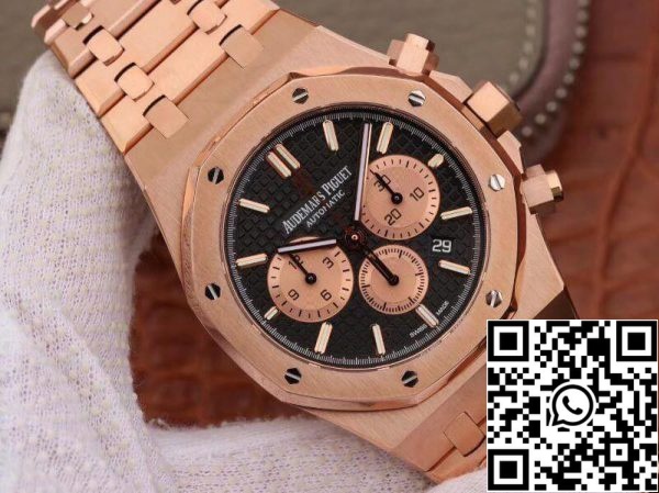 Audemars Piguet Royal Oak Chronograph 26331OR OO 1220OR OM Factory Miesten kellot 1 1 Best Edition Sveitsin ETA7750 18K Rose kultaa ruostumattomasta teräksestä kehys EU Watch St 6535 Audemars Piguet Royal Oak Chronograph 26331OR.OO.1220OR OM Factory Miesten kellot 1:1 Best Edition Sveitsin ETA7750 18K Rose kultaa ruostumattomasta teräksestä kehys