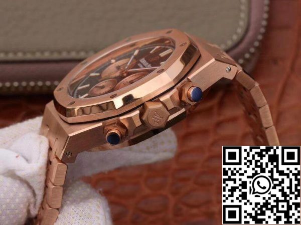 Audemars Piguet Royal Oak Chronograph 26331OR OO 1220OR OM Factory Men Watches 1 1 Best Edition Swiss ETA7750 18K Rose gold on stainless steel bezel EU Watch St 6702 Audemars Piguet Royal Oak Chronograph 26331OR.OO.1220OR OM Factory Men Watches 1:1 Best Edition Swiss ETA7750 18K Rose gold on stainless steel bezel