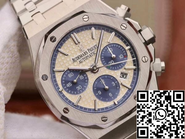 Audemars Piguet Royal Oak Chronograph 26331ST OO 1220ST OM Factory 1 1 Meilleure édition suisse ETA7750 Cadran blanc EU Watch Store 7936 Audemars Piguet Royal Oak Chronograph 26331ST.OO.1220ST OM Factory 1:1 Meilleure édition suisse ETA7750 Cadran blanc