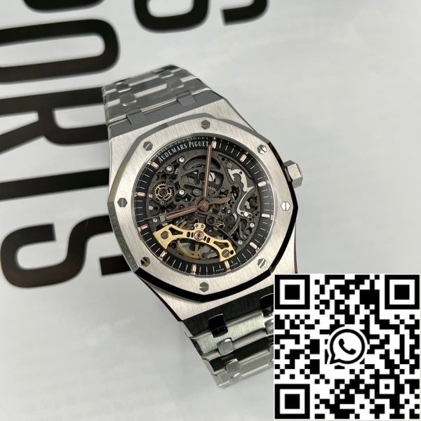 Audemars Piguet Royal Oak Διπλός τροχός ισορροπίας Openwork 15407ST OO 1220ST 01 EU Watch Store 3203 Audemars Piguet Royal Oak Διπλός τροχός ισορροπίας Openwork 15407ST.OO.1220ST.01