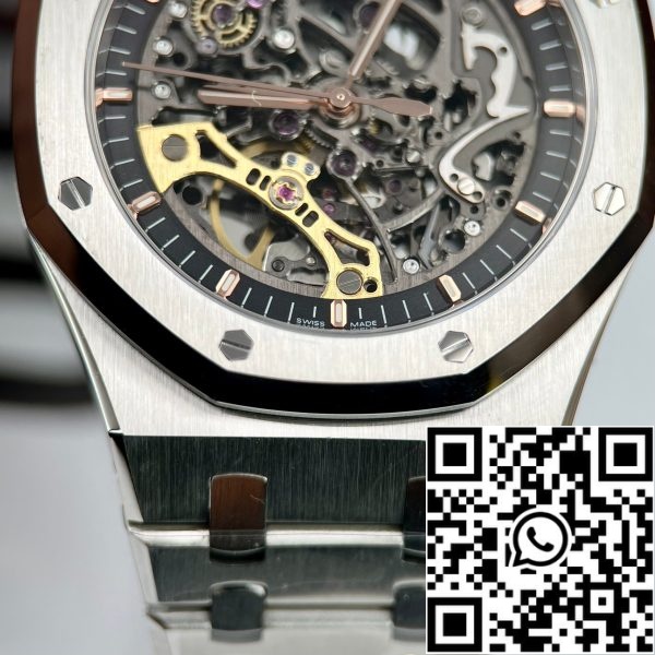 Audemars Piguet Royal Oak kaksoissäätöpyörä Openwork 15407ST OO 1220ST 01 EU Watch Store 6366 Audemars Piguet Royal Oak kaksoissäätöpyörä Openwork 15407ST.OO.1220ST.01