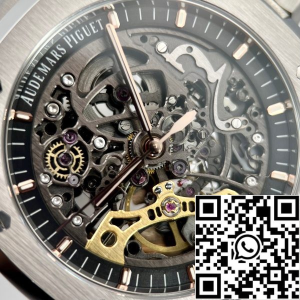 Audemars Piguet Royal Oak kaksoissäätöpyörä Openwork 15407ST OO 1220ST 01 EU Watch Store 7669 Audemars Piguet Royal Oak kaksoissäätöpyörä Openwork 15407ST.OO.1220ST.01