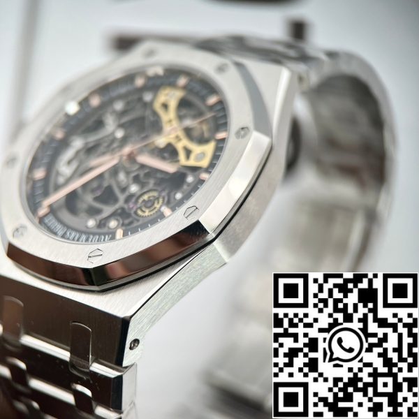 Audemars Piguet Royal Oak kaksoissäätöpyörä 15407ST OO 1220ST 01 EU kellokauppa 999 Audemars Piguet Royal Oak kaksoissäätöpyörä 15407ST.OO.1220ST.01