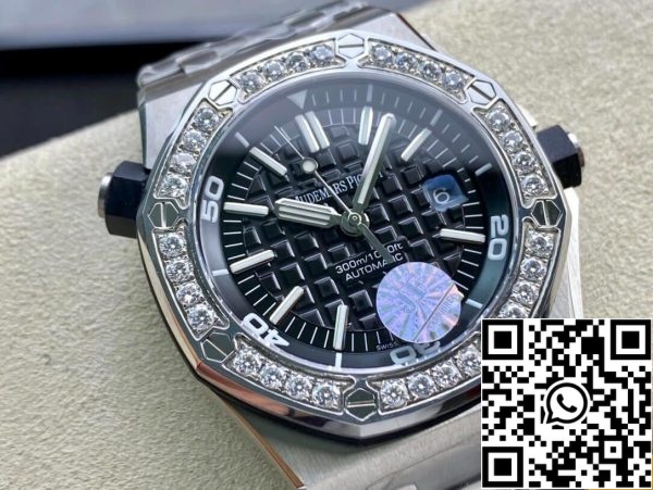 Audemars Piguet Royal Oak Offshore 15703 1 1 Mejor Edición JF Factory Bisel engastado con diamantes EU Watch Store 742 Audemars Piguet Royal Oak Offshore 15703 1 1 Mejor Edición JF Factory Bisel engastado con diamantes