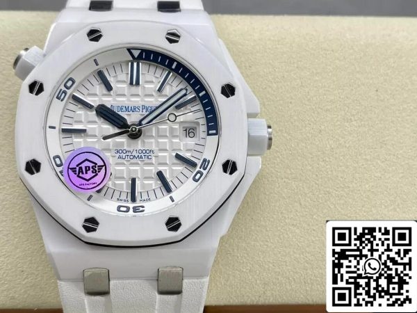 Audemars Piguet Royal Oak Offshore 15707CB OO A010CA 01 1 1 Best Edition APS Factory Fehér számlap EU Watch Store 1642 Audemars Piguet Royal Oak Offshore 15707CB.OO.A010CA.01 1:1 Best Edition APS Factory Fehér számlap