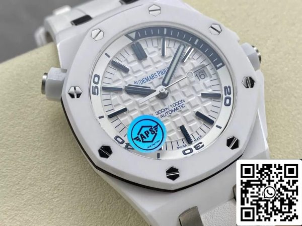 Audemars Piguet Royal Oak Offshore 15707CB OO A010CA 01 1 1 Best Edition APS Factory White Dial EU-Horlogeswinkel 8535 Audemars Piguet Royal Oak Offshore 15707CB.OO.A010CA.01 1:1 Best Edition APS Factory White Dial