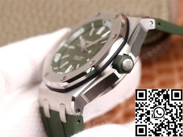 Audemars Piguet Royal Oak Offshore 15710ST OO A052CA 01 1 1 Best Edition JF Factory Green Dial Swiss Cal 3120 EU Boutique Montres 1753 Audemars Piguet Royal Oak Offshore 15710ST.OO.A052CA.01 1:1 Best Edition JF Factory Green Dial Swiss Cal.3120