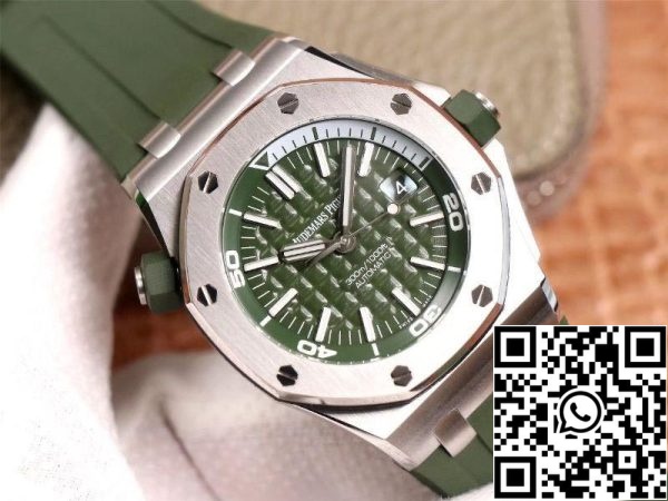 Audemars Piguet Royal Oak Offshore 15710ST OO A052CA 01 1 1 Best Edition JF Factory Green Dial Swiss Cal 3120 EU Watch Store 6978 Audemars Piguet Royal Oak Offshore 15710ST.OO.A052CA.01 1:1 Best Edition JF Factory Green Dial Swiss Cal 3120