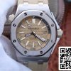 Audemars Piguet Royal Oak Offshore 15710ST OO A085CA 01 1 1 Best Edition JF Factory Beige Dial EU-Horlogewinkel 3883 Audemars Piguet Royal Oak Offshore 15710ST.OO.A085CA.01 1:1 Best Edition JF Factory Beige Dial