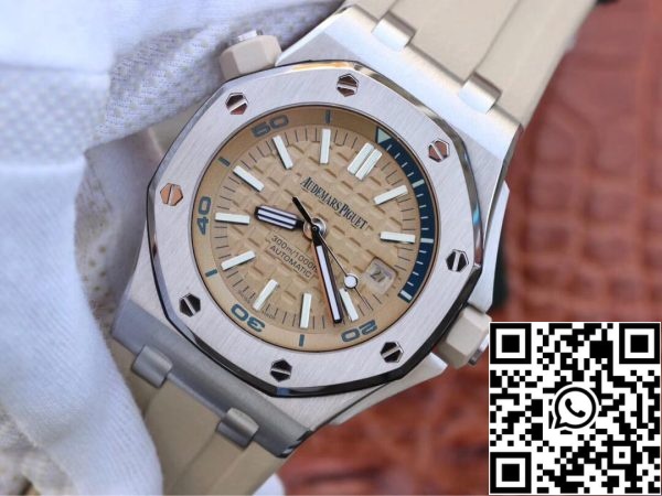 Audemars Piguet Royal Oak Offshore 15710ST OO A085CA 01 1 1 Best Edition JF Factory Beige Dial EU Watch Store 8842 Audemars Piguet Royal Oak Offshore 15710ST.OO.A085CA.01 1:1 Best Edition JF Factory Beige Dial