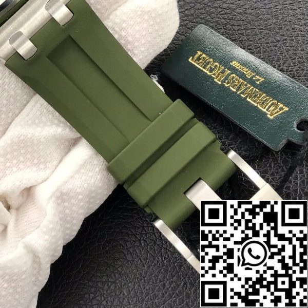 ساعة أوديمار بيغيت رويال أوفشور 15720ST OO A052CA 01 1 1 1 أفضل إصدار BF Factory Army Green Dial EU Watch Store 1367 ساعة أوديمار بيغيت رويال أوفشور 15720ST.OO.A052CA.01 1:1 أفضل إصدار BF Factory Army Green Dial