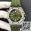 ساعة أوديمار بيغيت رويال أوفشور 15720ST OO A052CA 01 1 1 1 أفضل إصدار BF Factory Army Green Dial EU Watch Store 4202 أوديمار بيغيت رويال أوفشور 15720ST.OO.A052CA.01 1:1 أفضل إصدار BF Factory Army Green Dial