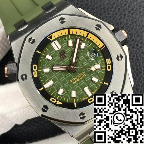 ساعة أوديمار بيغيت رويال أوفشور 15720ST OO A052CA 01 1 1 1 أفضل إصدار BF Factory Army Green Dial EU Watch Store 53 ساعة أوديمار بيغيت رويال أوفشور 15720ST.OO.A052CA.01 1:1 أفضل إصدار BF Factory Army Green Dial