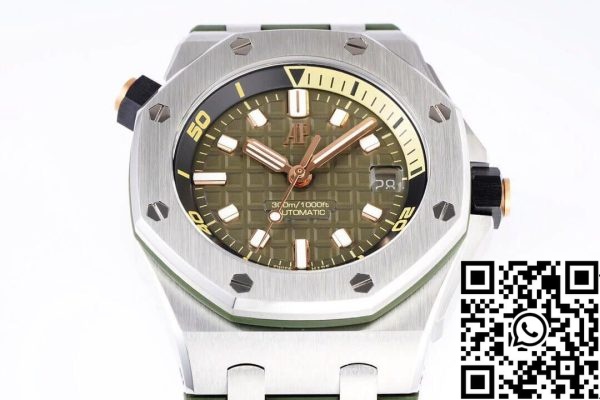 Audemars Piguet Royal Oak Offshore 15720ST OO A052CA 01 1 1 Best Edition ZF Factory zöld számlap EU Watch Store 5957 Audemars Piguet Royal Oak Offshore 15720ST.OO.A052CA.01 1:1 Best Edition ZF Factory zöld számlap EU Watch Store 5957 Audemars Piguet Royal Oak Offshore 15720ST.OO.A052CA.01 1:1 Best Edition ZF Factory zöld számlap