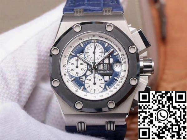 Audemars Piguet Royal Oak Offshore 26078PO OO D018CR 01 1 1 Najboljša izdaja JF Factory Blue Dial Swiss ETA3126 EU Watch Store 2157 Audemars Piguet Royal Oak Offshore 26078PO.OO.D018CR.01 1:1 Najboljša izdaja JF Factory Blue Dial Swiss ETA3126