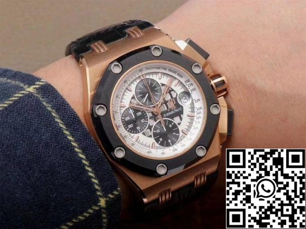 Audemars Piguet Royal Oak Offshore 26078RO OO D002CR 01 1 1 Mejor Edición JF Factory Oro Rosa Suizo ETA3126 EU Watch Store 4432 Audemars Piguet Royal Oak Offshore 26078RO.OO.D002CR.01 1:1 Mejor Edición JF Factory Oro Rosa Suizo ETA3126