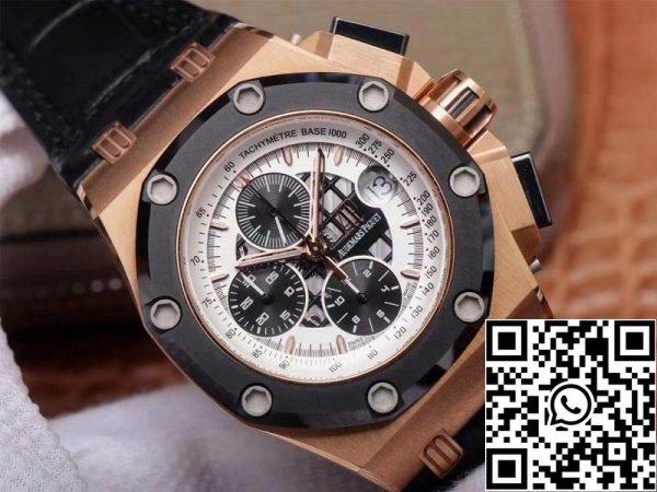 Audemars Piguet Royal Oak Offshore 26078RO OO D002CR 01 1 1 Best Edition JF Factory Rose Gold Sveitsin ETA3126 EU kellokauppa 8758 Audemars Piguet Royal Oak Offshore 26078RO.OO.D002CR.01 1:1 Best Edition JF Factory Rose Gold Sveitsin ETA3126