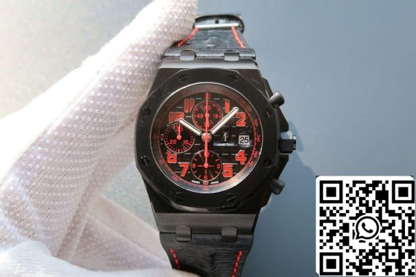 Audemars Piguet Royal Oak Offshore 26186SN OO D101CR 01 1 1 Best Edition JF Factory Quadrante Nero EU Watch Store 5859 Audemars Piguet Royal Oak Offshore 26186SN.OO.D101CR.01 1:1 Best Edition JF Factory Quadrante Nero