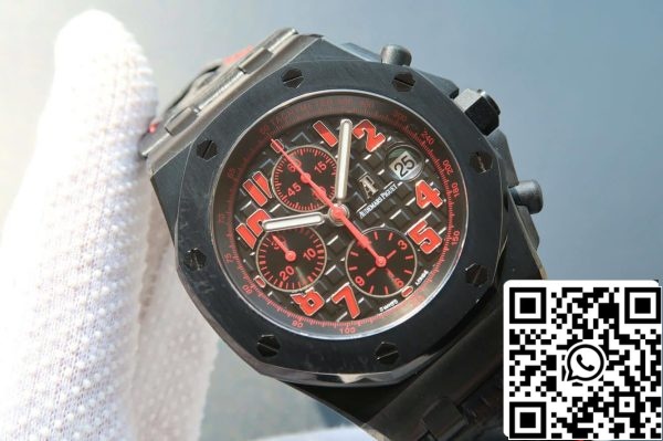 Audemars Piguet Royal Oak Offshore 26186SN OO D101CR 01 1 1 Best Edition JF Factory Quadrante Nero EU Watch Store 668 Audemars Piguet Royal Oak Offshore 26186SN.OO.D101CR.01 1:1 Best Edition JF Factory Quadrante Nero