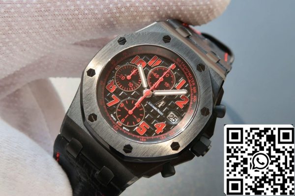 Audemars Piguet Royal Oak Offshore 26186SN OO D101CR 01 1 1 Best Edition JF Factory Black Dial EU-Horlogewinkel 7901 Audemars Piguet Royal Oak Offshore 26186SN.OO.D101CR.01 1:1 Best Edition JF Factory Black Dial