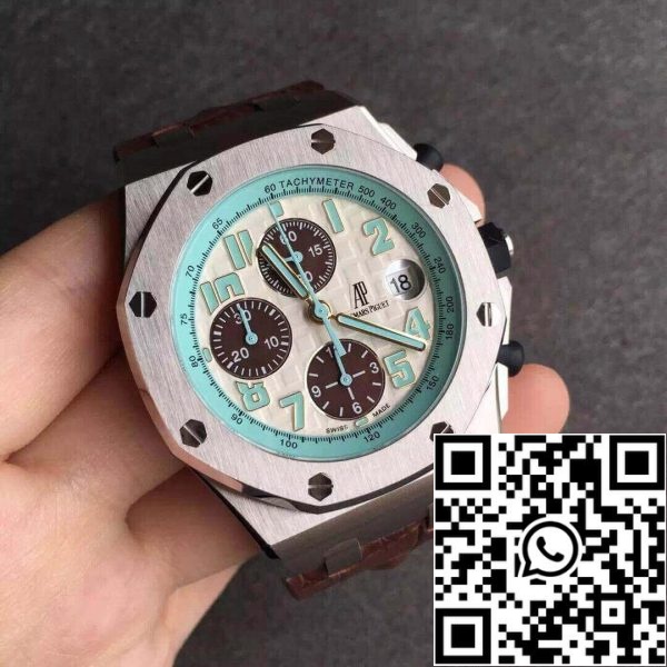 Audemars Piguet Royal Oak Offshore 26187ST OO D801CR 01 1 1 Best Edition JF Factory White Dial EU Watch Store 9050 Audemars Piguet Royal Oak Offshore 26187ST.OO.D801CR.01 1:1 Best Edition JF Factory White Dial