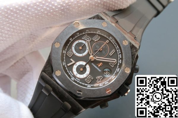 Audemars Piguet Royal Oak Offshore 26205AU OO D002CR 01 1 1 Best Edition JF Factory kolfiber EU Watch Store 3599 Audemars Piguet Royal Oak Offshore 26205AU.OO.D002CR.01 1:1 Best Edition JF Factory kolfiber