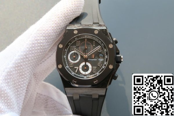 Audemars Piguet Royal Oak Offshore 26205AU OO D002CR 01 1 1 Best Edition JF Factory Carbon Fiber EU kellokauppa 5838 Audemars Piguet Royal Oak Offshore 26205AU.OO.D002CR.01 1:1 Best Edition JF Factory Carbon Fiber