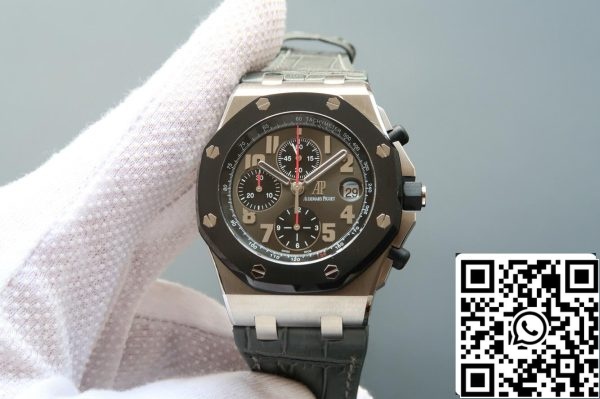 Audemars Piguet Royal Oak Offshore 26219IO OO D005CR 01 1 1 Najboljša izdaja JF Factory Grey Dial EU Watch Store 2264 Audemars Piguet Royal Oak Offshore 26219IO.OO.D005CR.01 1:1 Najboljša izdaja JF Factory Grey Dial