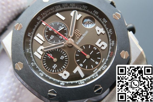 Audemars Piguet Royal Oak Offshore 26219IO OO D005CR 01 1 1 Najboljša izdaja JF Factory Grey Dial EU Watch Store 982 Audemars Piguet Royal Oak Offshore 26219IO.OO.D005CR.01 1:1 Najboljša izdaja JF Factory Grey Dial