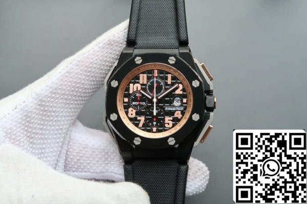 Audemars Piguet Royal Oak Offshore 26378IO OO A001KE 01 1 1 Най-добро издание JF Factory V2 Black Dial EU Watch Store 9418 Audemars Piguet Royal Oak Offshore 26378IO.OO.A001KE.01 1:1 Най-добро издание JF Factory V2 Black Dial